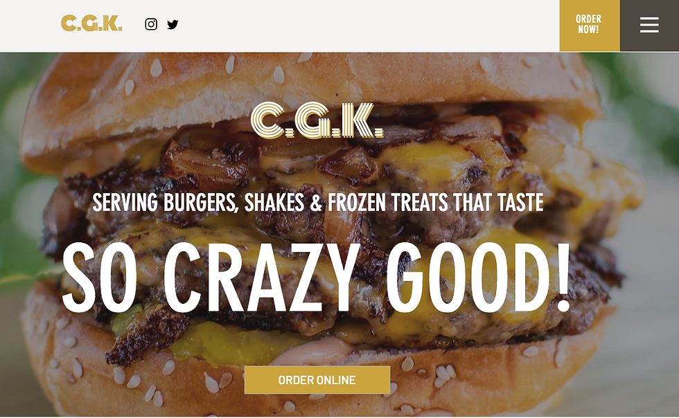 Crazy Good Kitchen Website Design