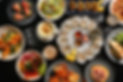 Oyster platter, appetizers, and "25% PROMO LUNCH" card