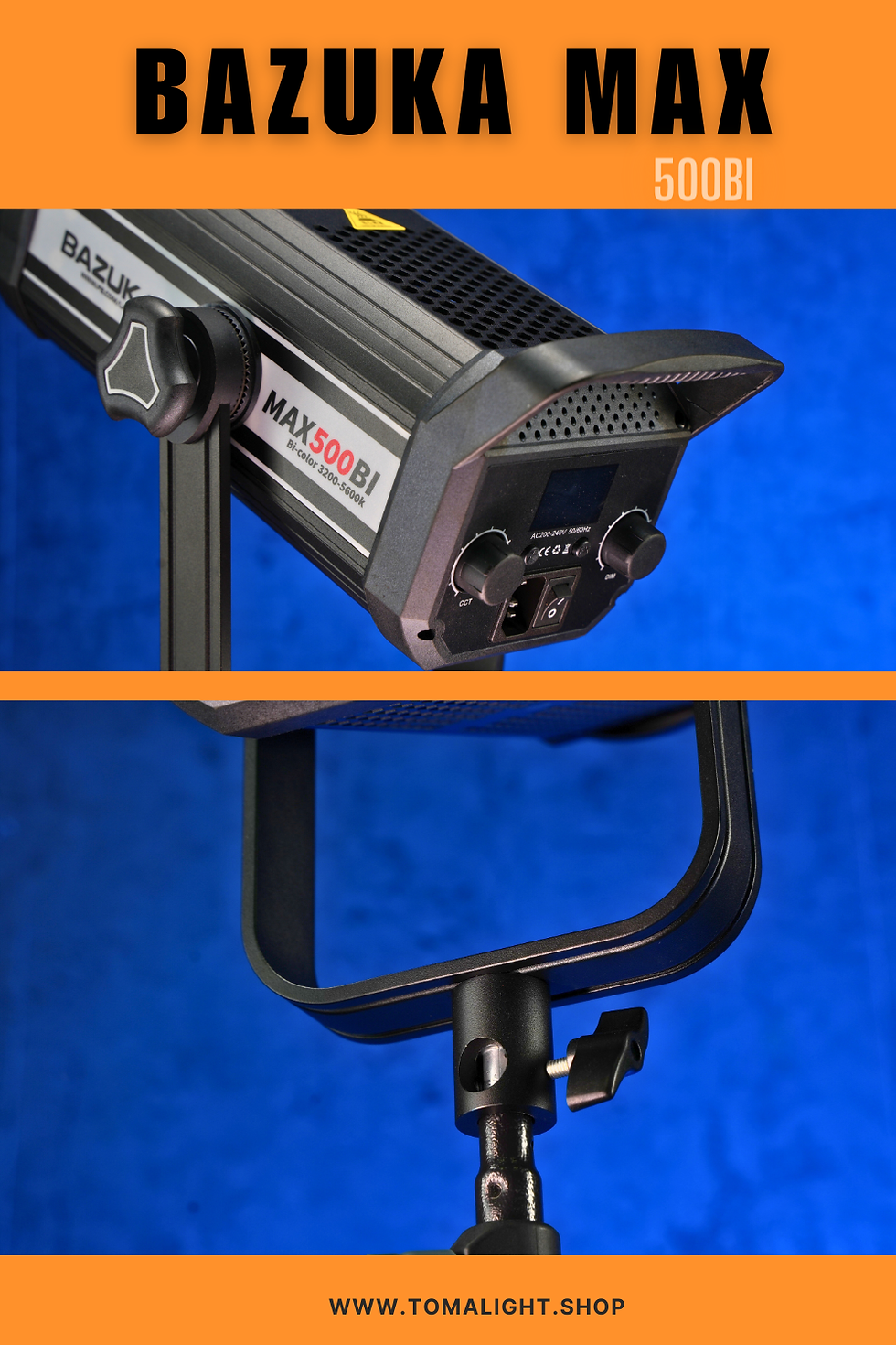 Thumbnail: Bazuka MAX500Bi แรง 57500lux ปรับสีได้ แรงสุดในรุ่น