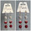 Thumbnail: Ruby Red Three Tier Ombré Earrings