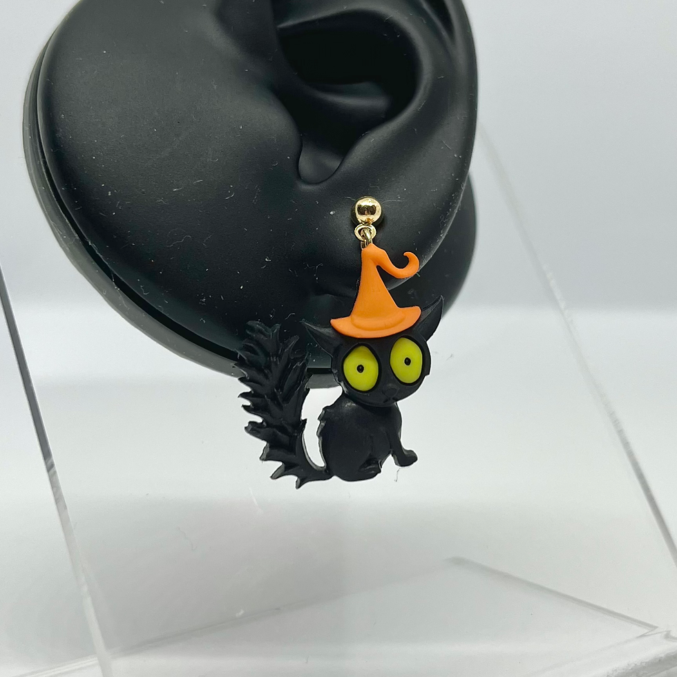 Thumbnail: Black Cat Earrings