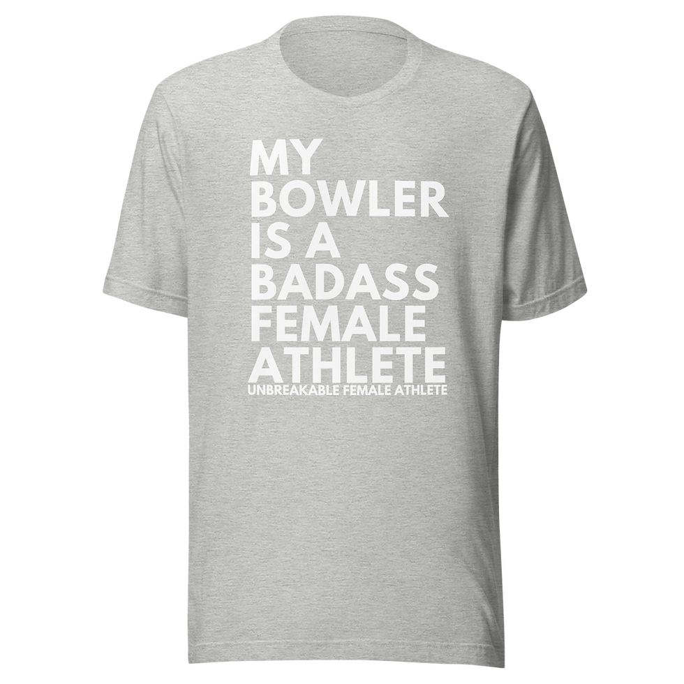 Miniatura: My Bowler is a Badass Female Athlete Unisex Tee