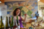 In the tasting room on a Loire Wine