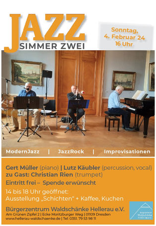 Jazz mit Simmer Zwei, Modern Jazz, Jazz Rock und Improvisation 2024 in der Waldschänke 