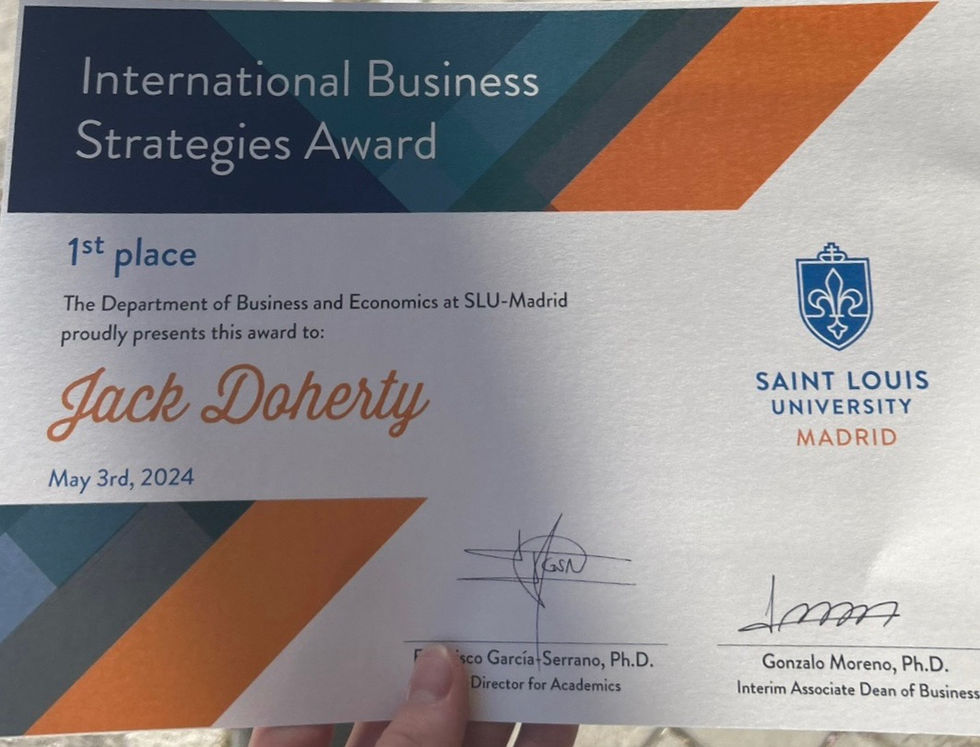 International Business Strategies Award