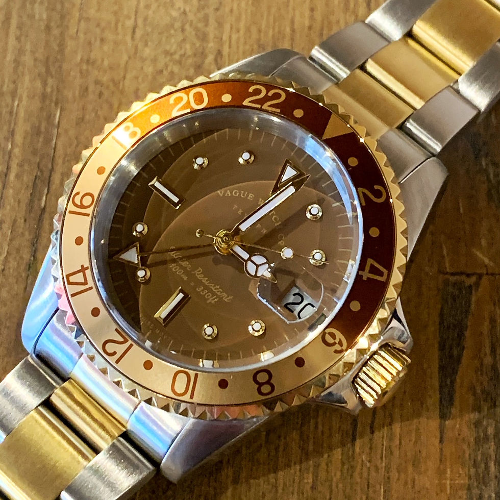 VAGUE WATCH Co. ブラウン GMT BG-L-001ヴァーグ Vague GMT Watch | Uncrate Supply