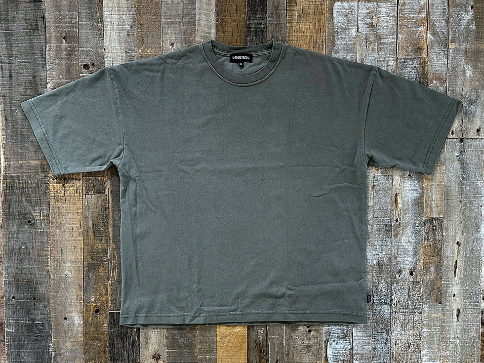 サムネイル： SHELTECH® ピグメント染め ワイドTシャツ（2025SS）