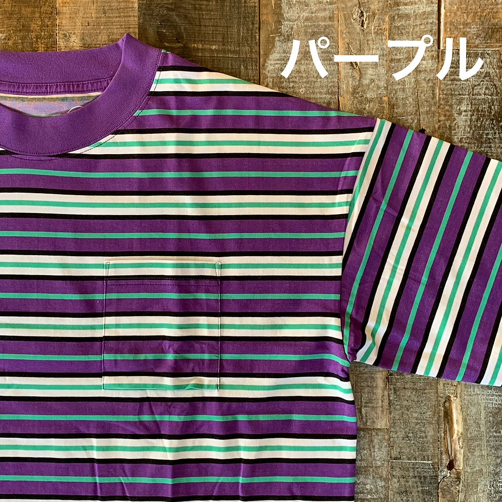 サムネイル： SHELTECH ボーダーTシャツ ワイドシルエット