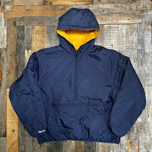 Cloveru® Reversible Urban Anorak JKT （Banana / Navy） | BIZARRE GREEN