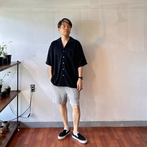 CLOVERU クローバル　AFTER SURF PILE Shirt 黒　M CLOVERU クローバル AFTER SURF PILE Shirt 黒 M Cloveru