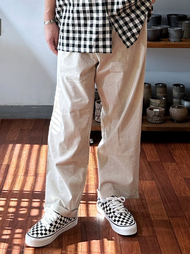 クローバル　CLOVERU パイルパンツ Cloveru COMFORT LINEN PANTS | BIZARRE GREEN
