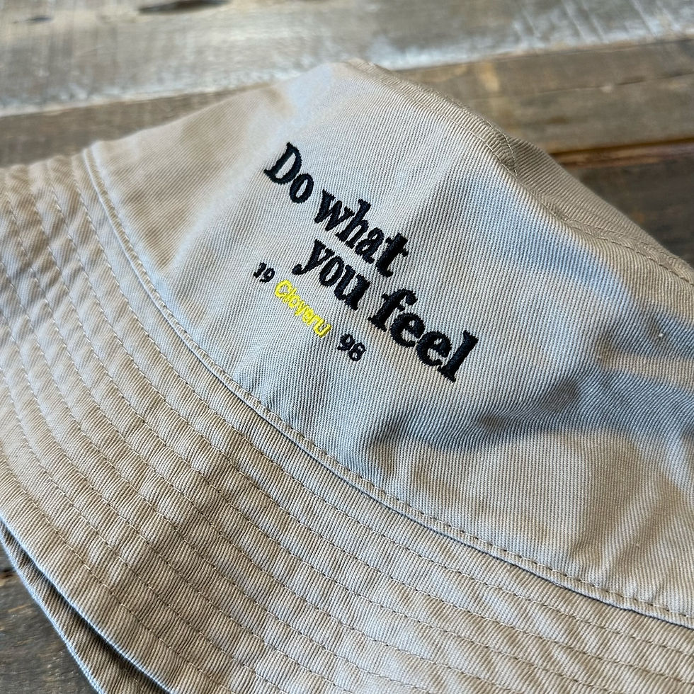 サムネイル： Cloveru® "do what you feel" Summer Limited Bucket Hat.