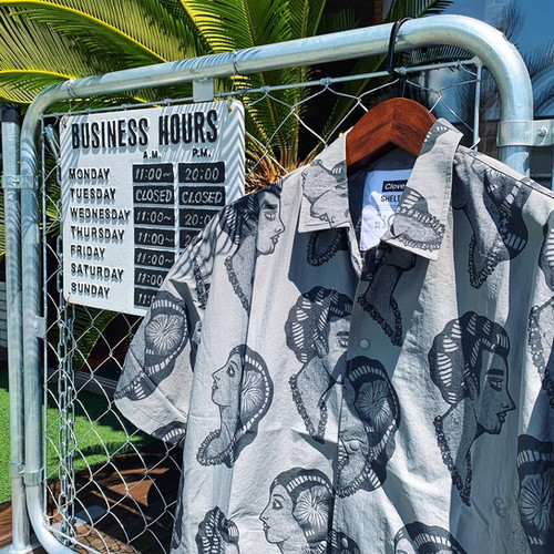 SHELTECH with Cloveru Urban 2way Shirt KANE WAHINE | BIZARRE GREEN 