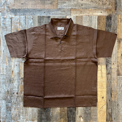 Cloveru® COMFORT LINEN SKIPPER SHIRTS | BIZARRE GREEN