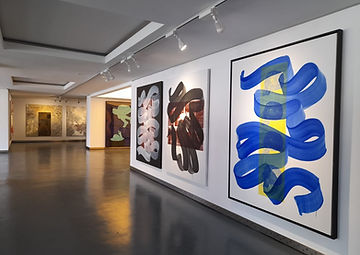 Vue de l'exposition "Droit de vivre", Fondation TGCC, Casablanca 2022