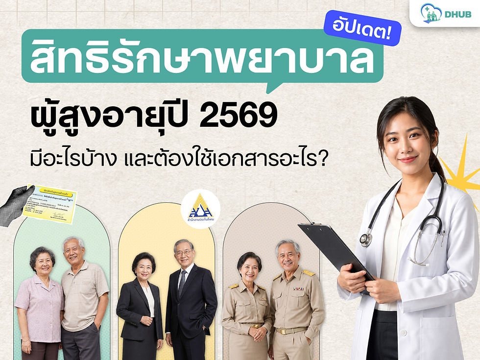 สิทธิรักษาพยาบาลผู้สูงอายุ 2569: บัตรทอง ประกันสังคม ข้าราชการ ต่างกันอย่างไร ใช้ที่ไหน ต้องเตรียมเอกสารอะไร