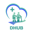 โลโก้ DHUb บริการผู้ช่วยพาผู้สูงอายุไปหาหมอและทำธุระ