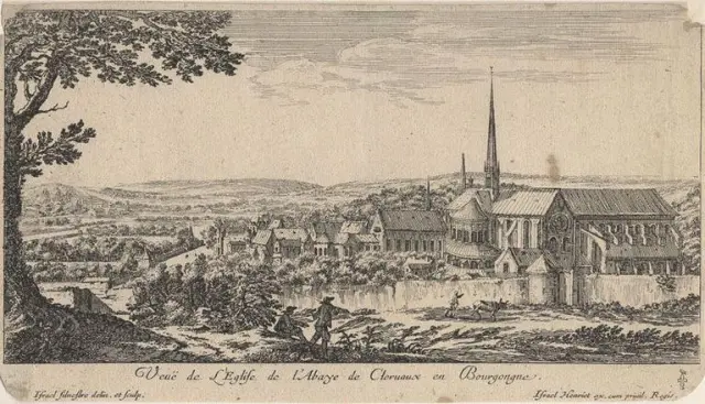 Israel-S.-dessinateur-graveur-Israel-H.-editeur.-Veue-de-lEglise-de-lAbbaye-de-Clervaux-en