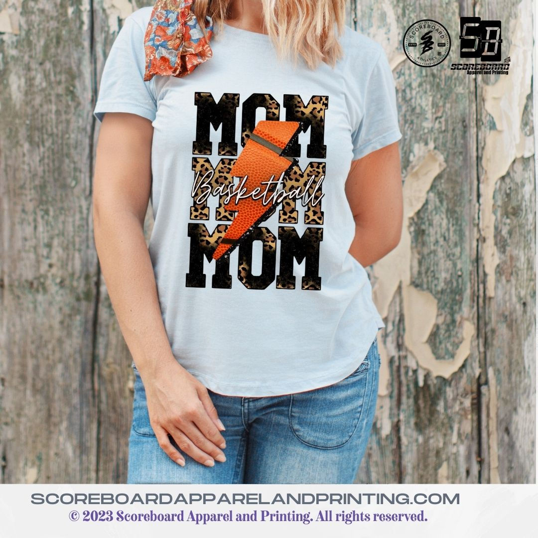SB "Basketball Mom Cheetah print" T-Shirt