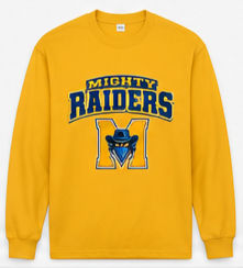 Thumbnail: Youth long sleeve mighty raiders logo tee