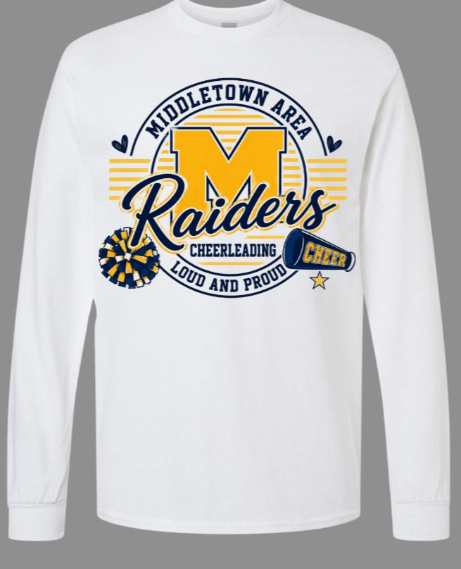 Thumbnail: Adult Loud and proud Long Sleeve MAHS Cheer