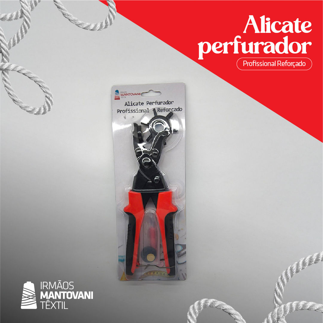 Alicate Perfurador Profissional Reforçado – Ferramenta Manual | Papel, Couro, EV