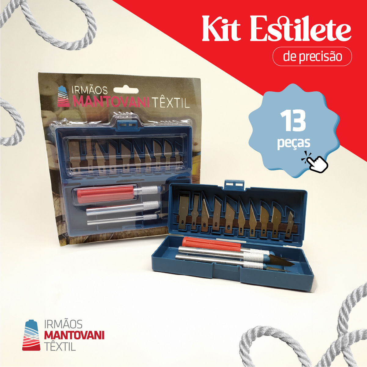 Kit Estilete de Precisão – 13 Peças | Corte Fino, Artesanato, Modelismo