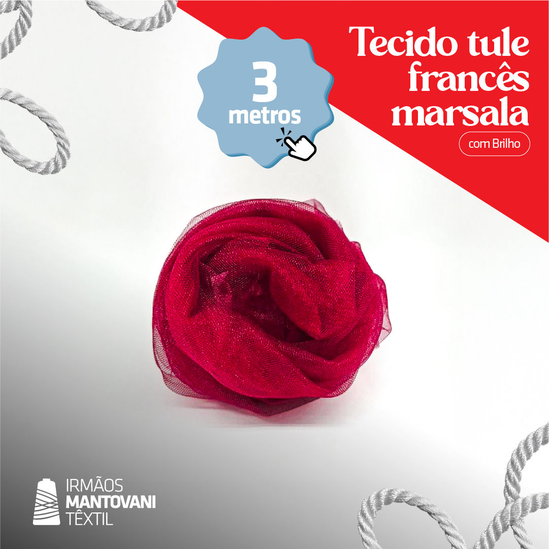 Tecido Tule Francês Marsala com Brilho – Largura 3m | Roupas, Fantasias
