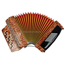 Miniaturbild: SEASOUND OME High Quality 34 Buttons 48 Bass 3 Registers Student Button Accordio