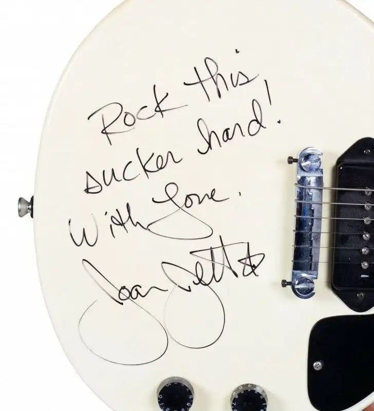 Miniatyrbilde: Signé JOAN JETT-Guitare Gibson initialement libération- afficher le titre d'orig