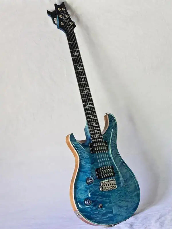 Miniatura: PRS Custom 22 Wood Library Aquamarine Electric Guitar (Blue)