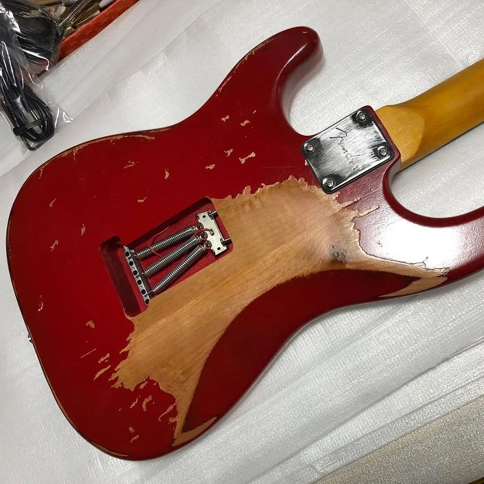 Miniaturebillede: Custom Shope Aged Relic Guitar Alder Wood Body