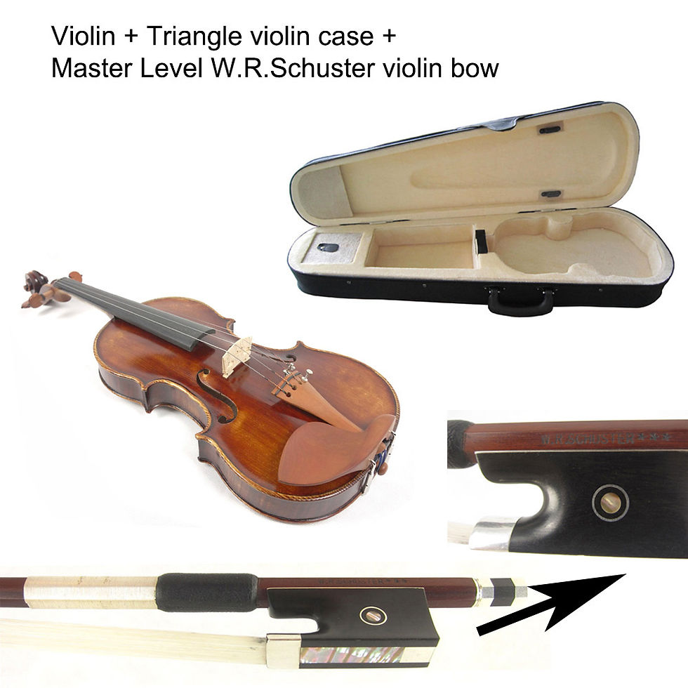 Miniatura: Master Violin 4/4 Size #3132 Russian Spruce Stradivarius Handmade Oil Antiqued