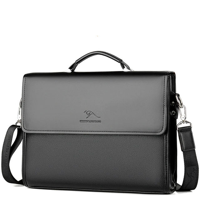 Thumbnail: New style men's handbag high quality business briefcase PU