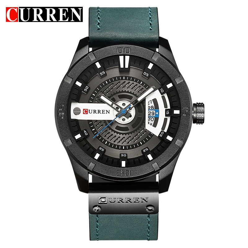 Thumbnail: Luxury Watch Brand CURREN Men Military Sports Watches Men's Quartz Date Clock