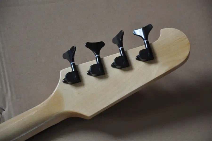 Miniatura: Guitare basse chinoise naturelle à 4 cordes, personnalisée, pour gaucher, nouvea