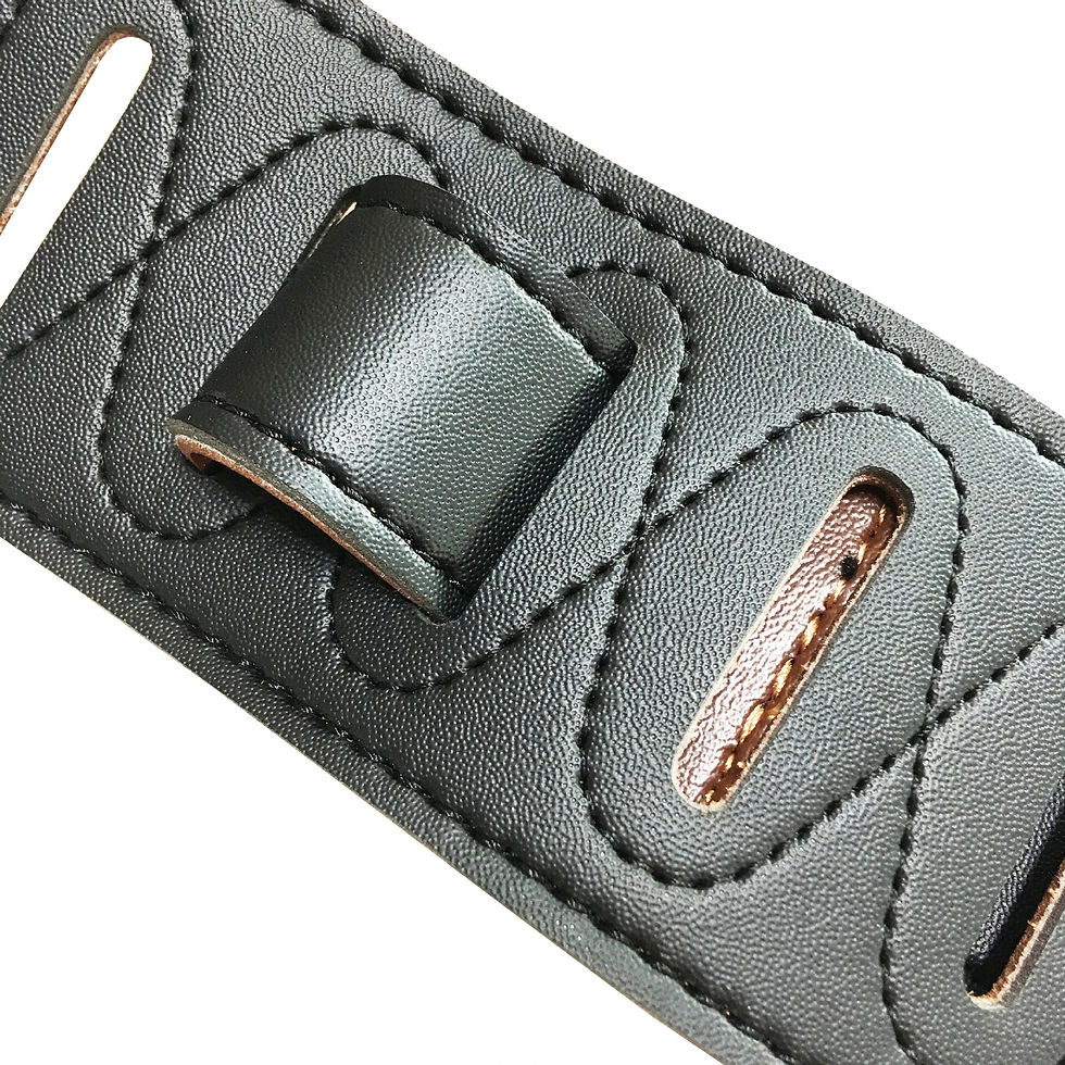 Thumbnail: PU Leather Guitar Strap Adjustable Belt for Electric Acoustic Guitar Bass