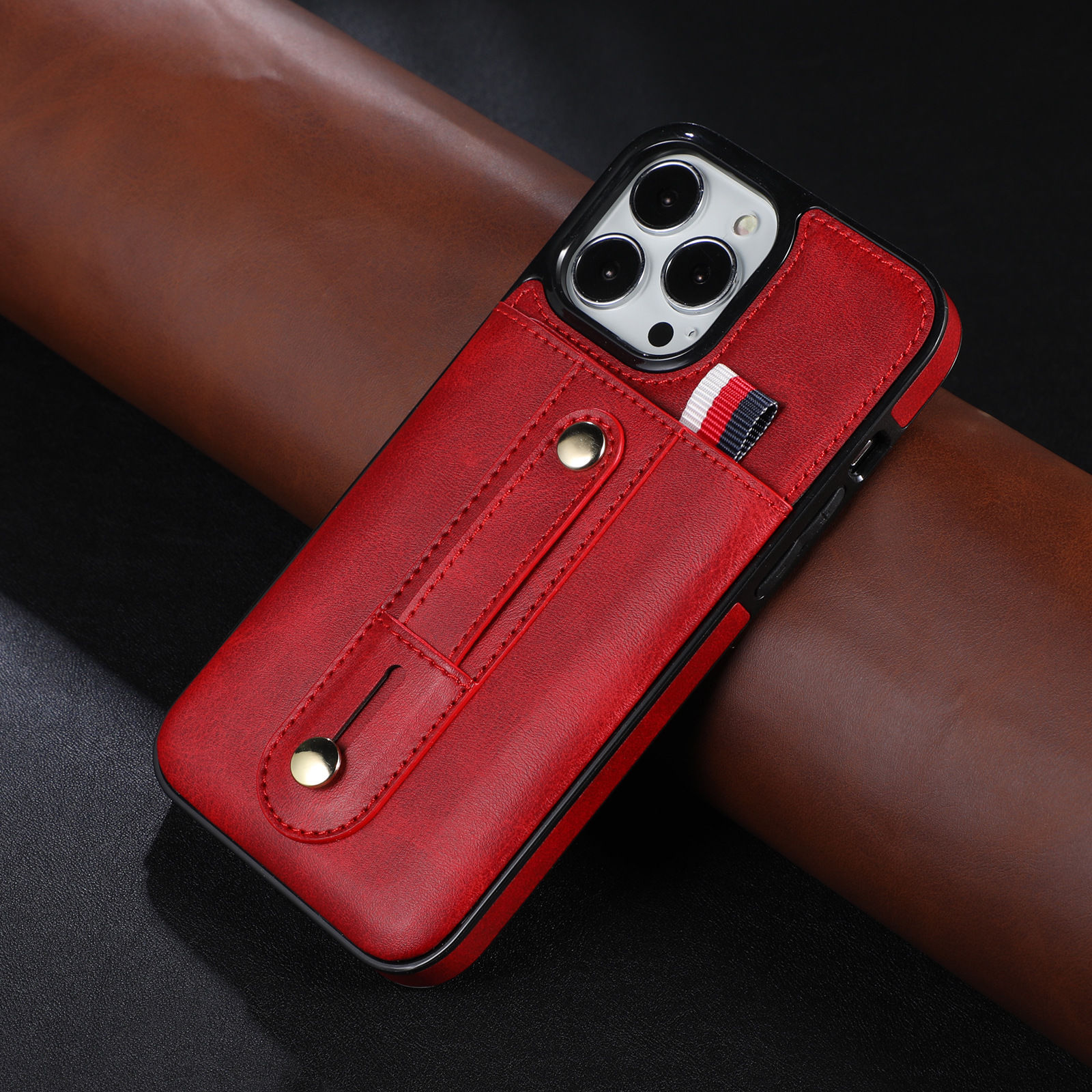 Nouvelle couverture de protection créative en cuir pour téléphone portable