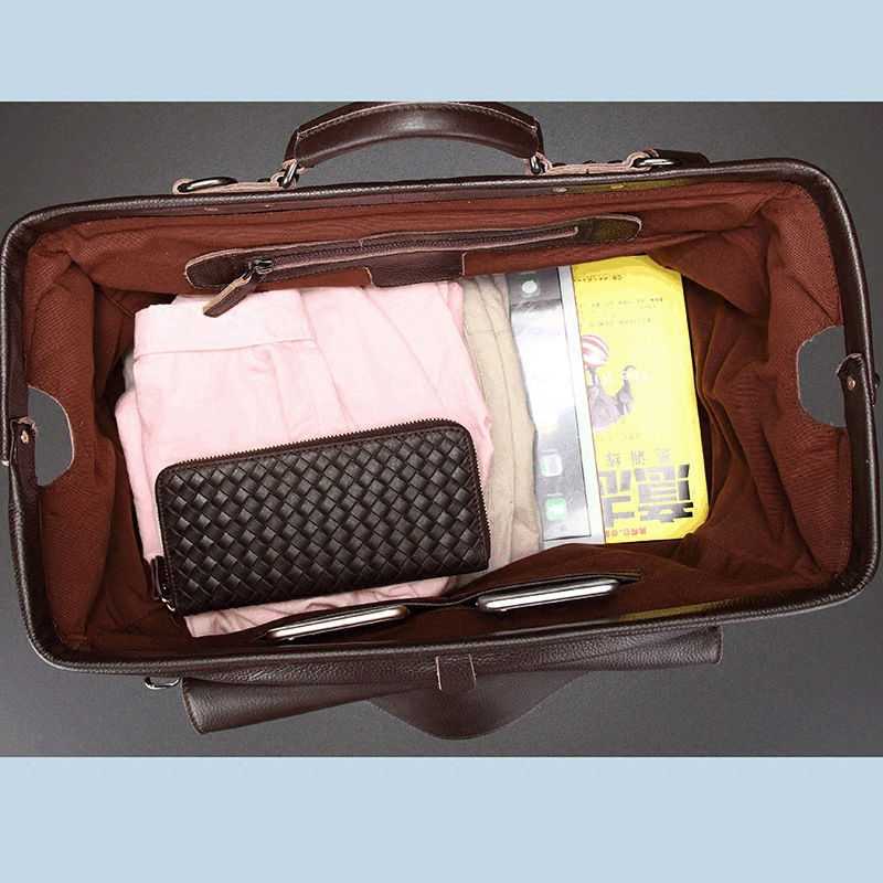 Miniaturebillede: Véritable Cuir D'affaires Bagages Et Sac de Voyage