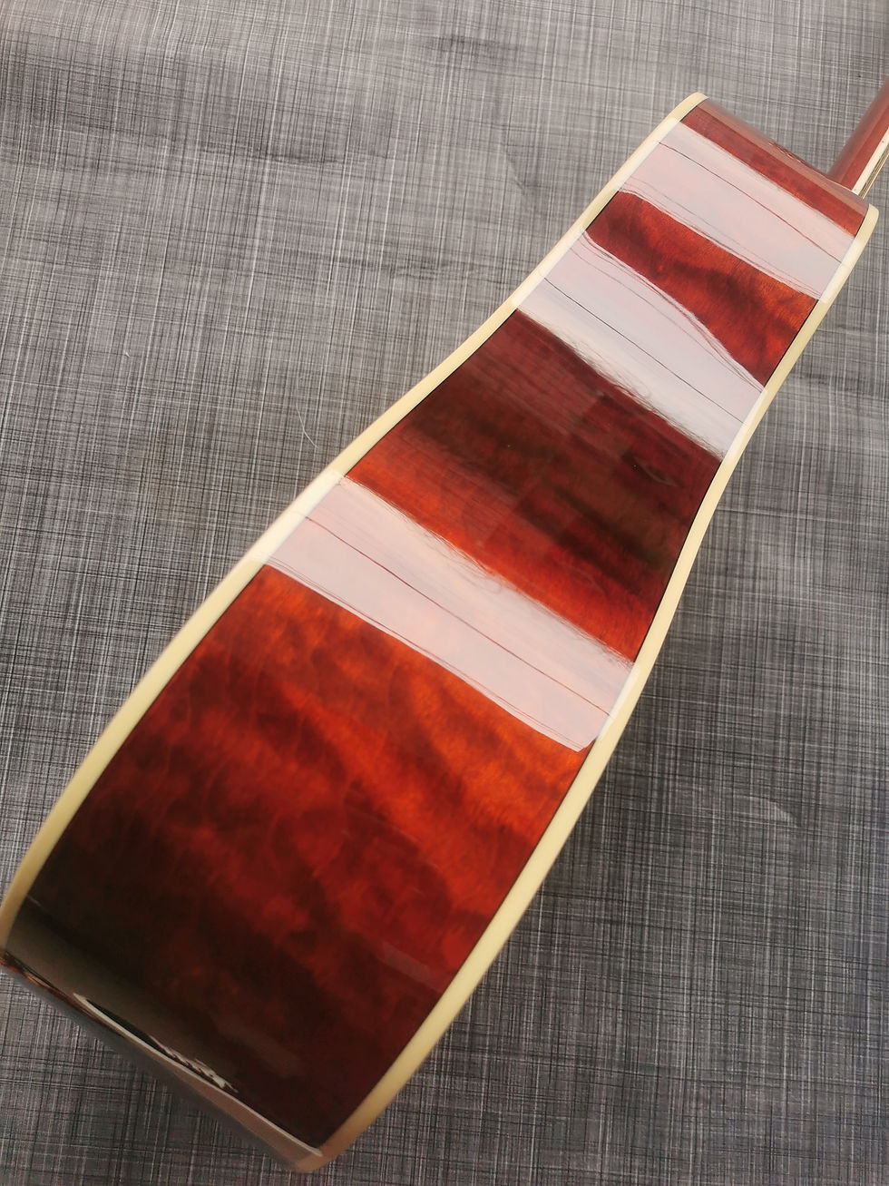 섬네일: 41 "D mold solid wood profile sunset red lacquered acoustic guitar