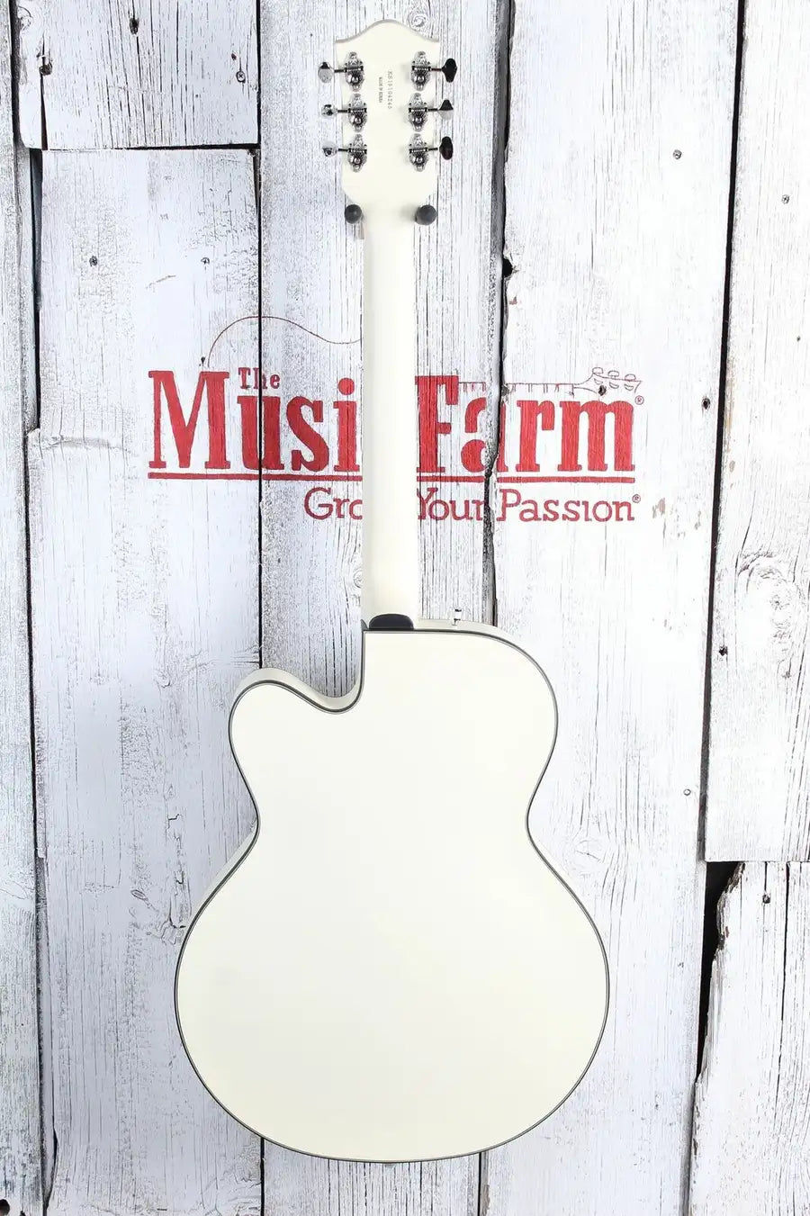 Μικρογραφία: Gretsch G5410T Electromatic Rat Rod Hollow Body Guitare électrique Blanc Vintage