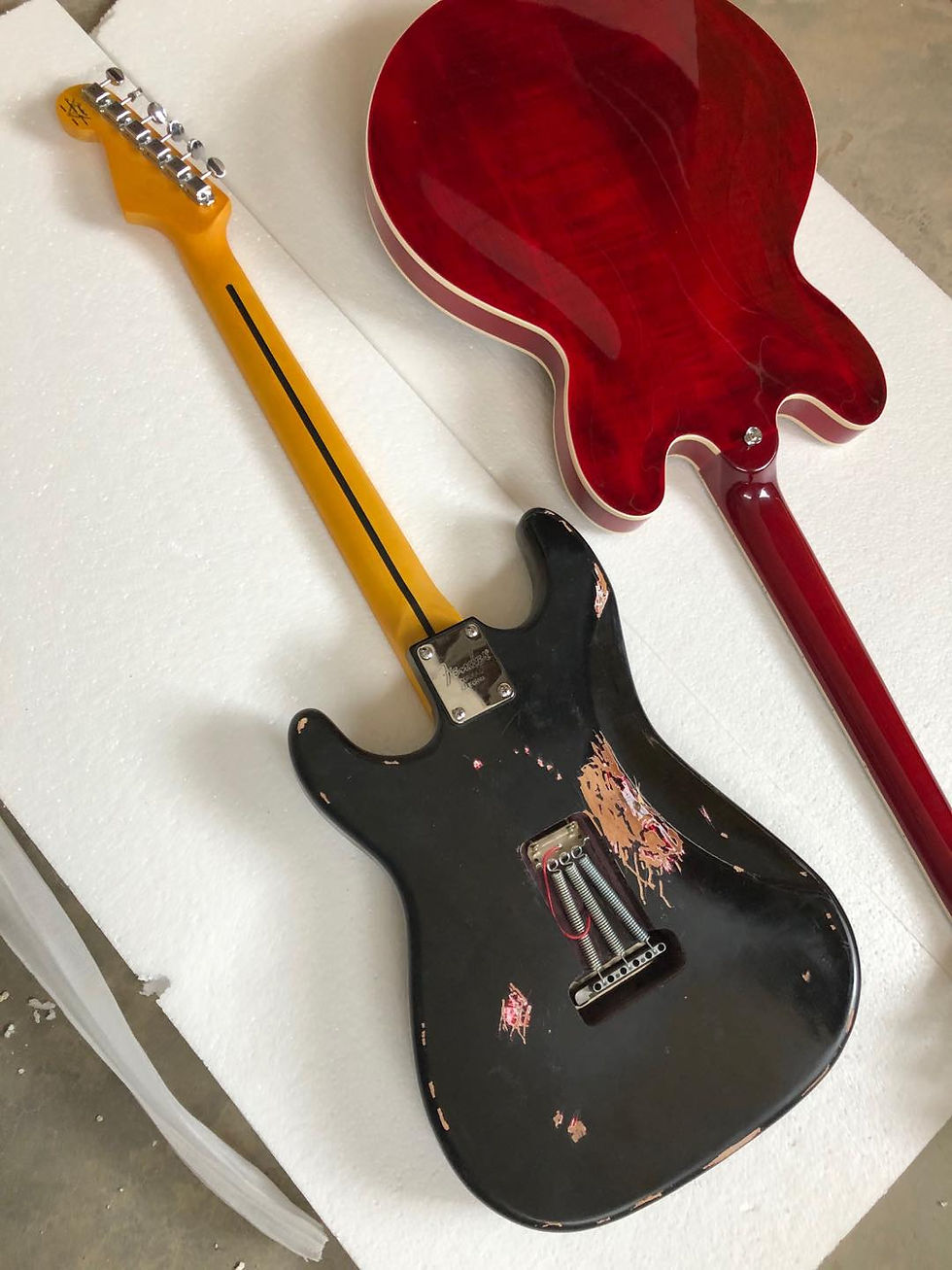 Miniaturebillede: Custom Shope Aged Relic Guitar Alder Wood Body