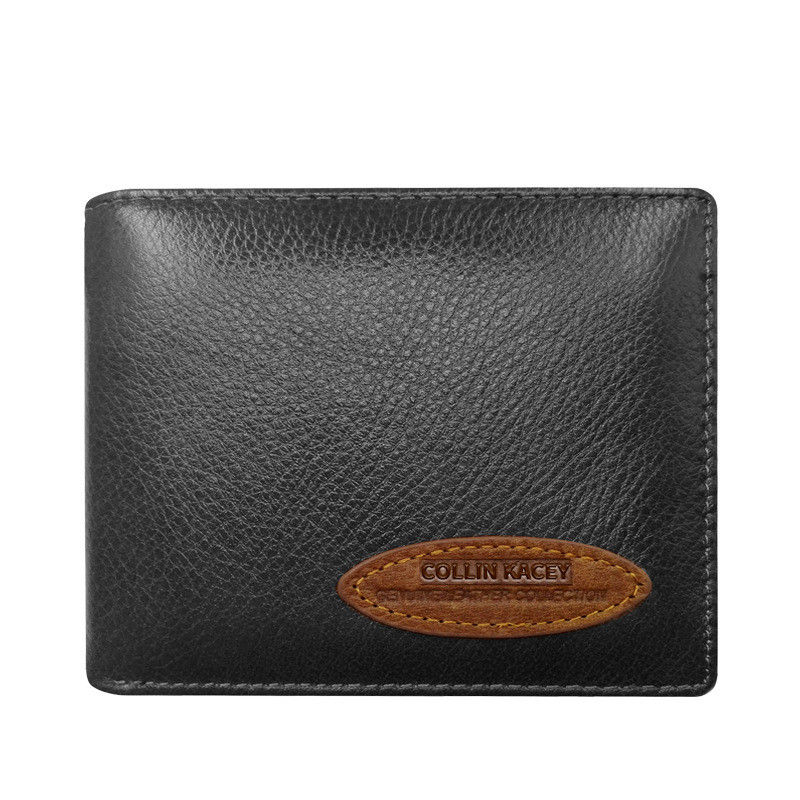 Miniaturebillede: Hommes de peau de Vache Sac De Mode Court Portefeuille Multi-cartes