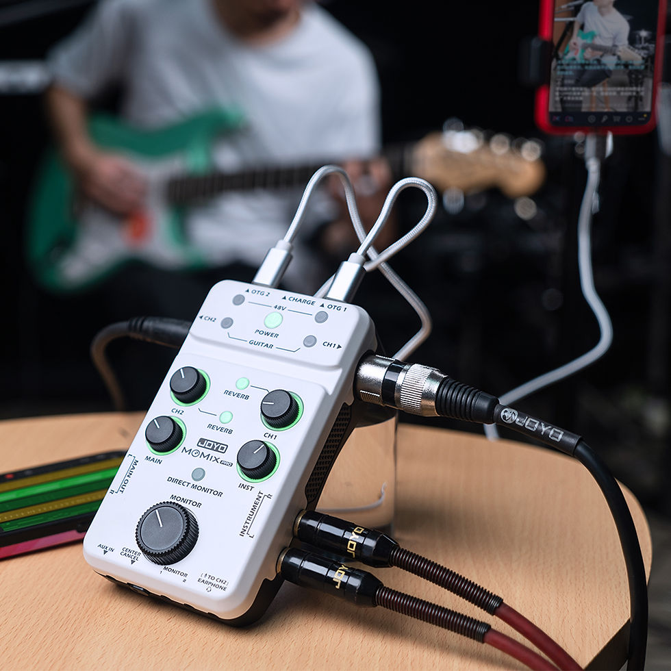 Thumbnail: JOYO MOMIX PRO Portable Sound Card Guitar Microphone Keyboard Recording Live Str
