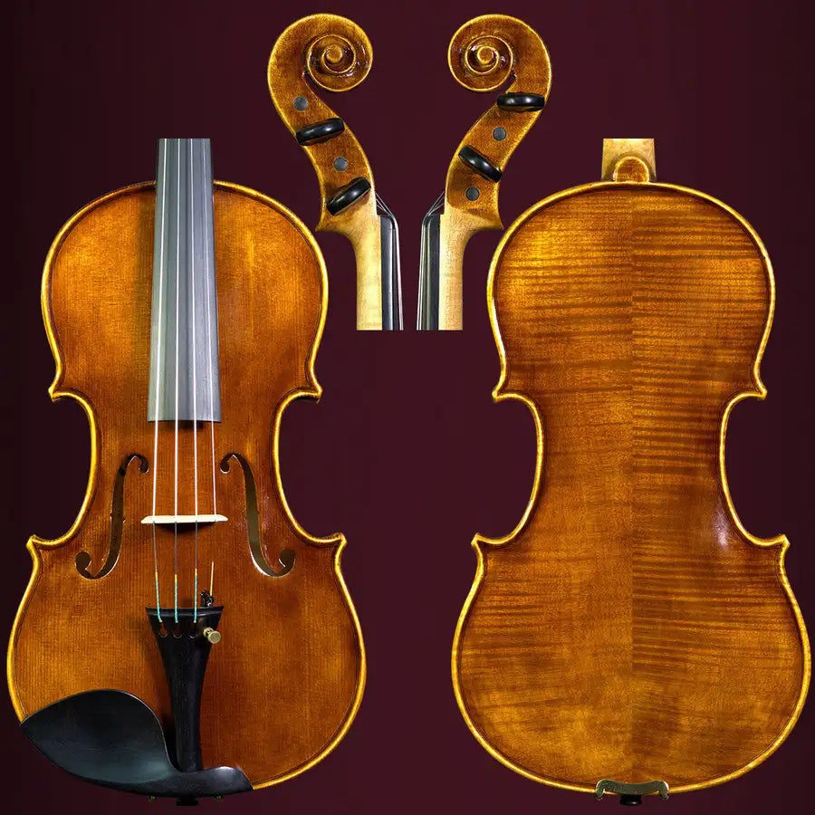 Thumbnail: All-European Spruce Professional violin Stradivarius 4/4 100% Handmade Brown vin