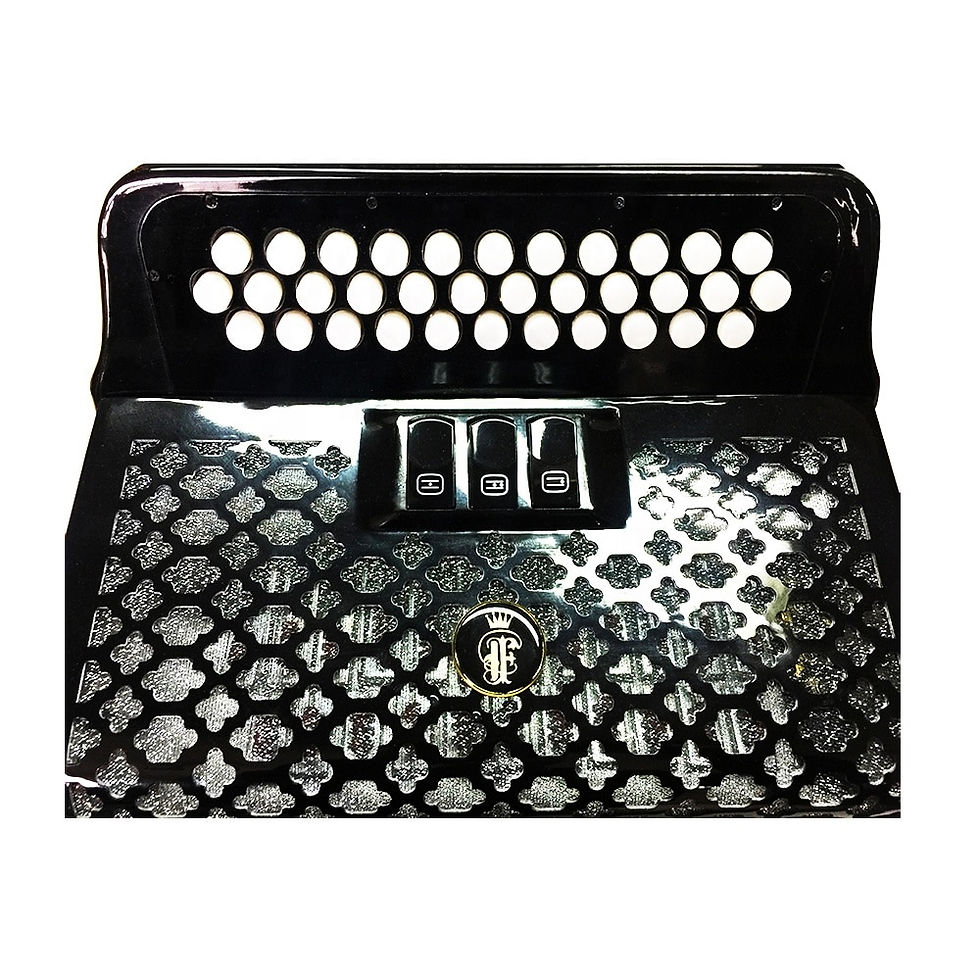 Thumbnail: SEASOUND JB3412B 34 Buttons 12 Bass 3 Registers Black Accordion