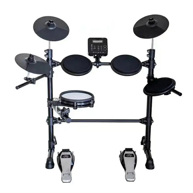 Thumbnail: Professional Drum Kits Electric Electronic Drum Set with Five Drums and Three Cy