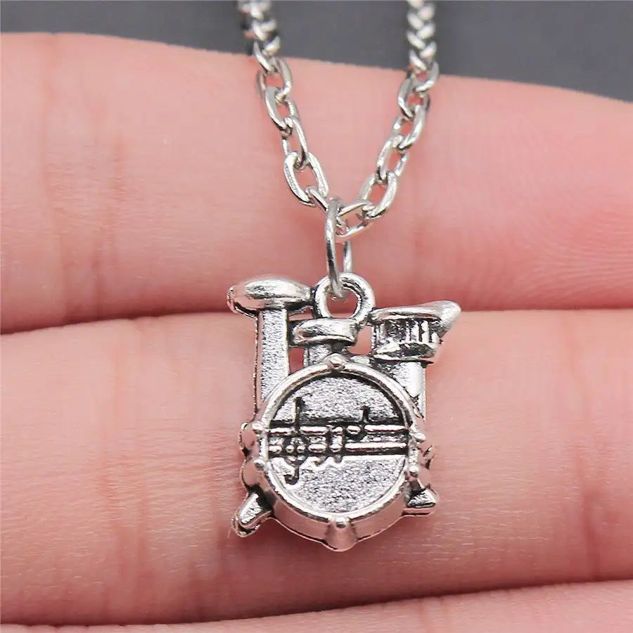 Thumbnail: 21 Styles New Fashion Music And Dance Necklace Drum Guitar Musical Note Micropho