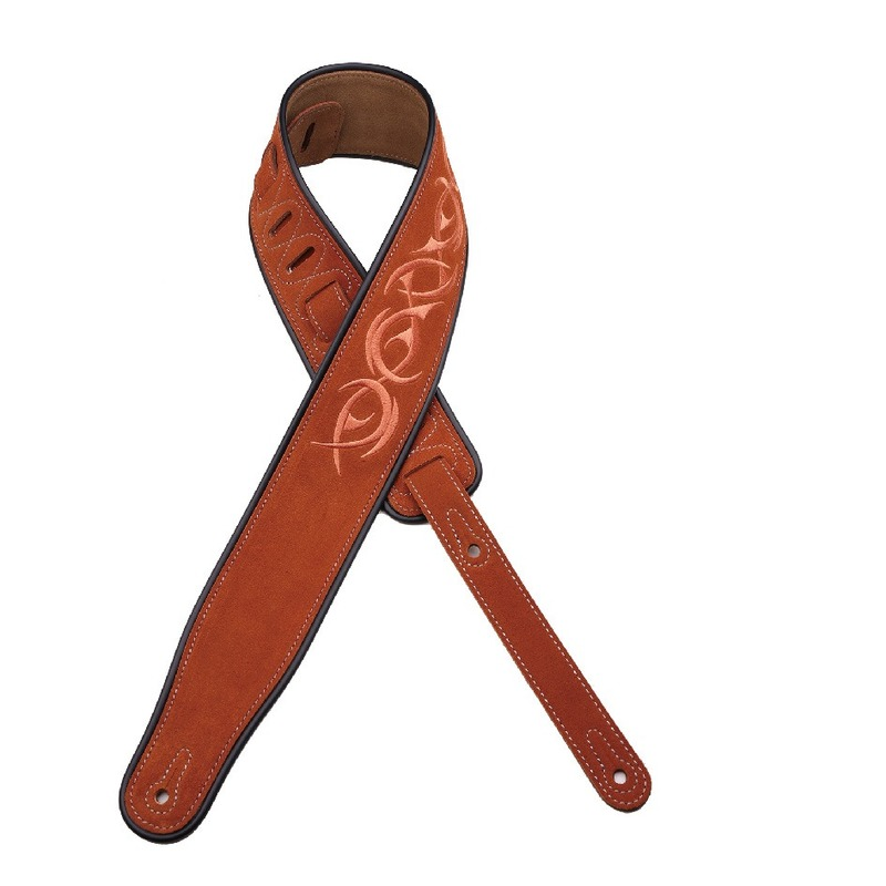 Thumbnail: Universal High-End Suede Full Leather Guitar Strap, Electric Acoustic Guitar, Ne