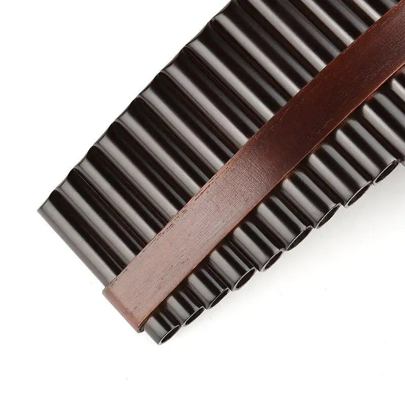 섬네일: Flûte de casserole noire, 25 tuyaux C, Instrument traditionnel à vent en bois, t